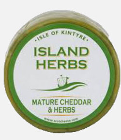 Mature Cheddar & Herbs Isle Of Kintyre Cheese 200g