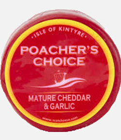 Mature Cheddar & Garlic Isle Of Kintyre Cheese 200g