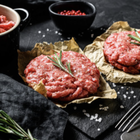 2 Virtually Fat Free Steak Burgers